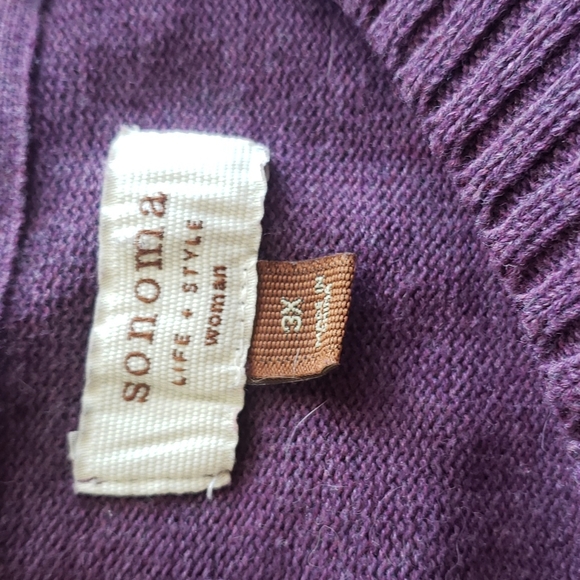 Sonoma 3x Lavender Sweater - Picture 3 of 4